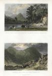 Lake District, Castle Crag, Borrowdale & Scafell Pike from Sty Head, 1833