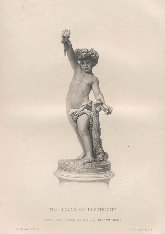 Genius of Electricity, after a statue by Antonio Rosetti, 1870