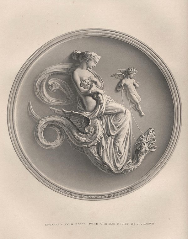 Nights Swift Dragons ..., after a bas-relief by J.G.Lough, 1870
