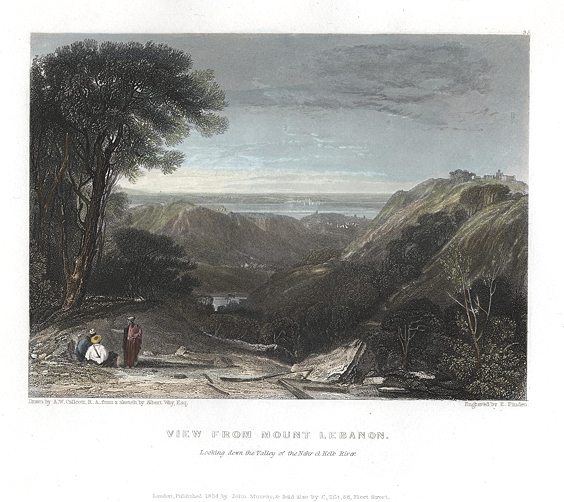 Lebanon, View from Mount Lebanon, 1836