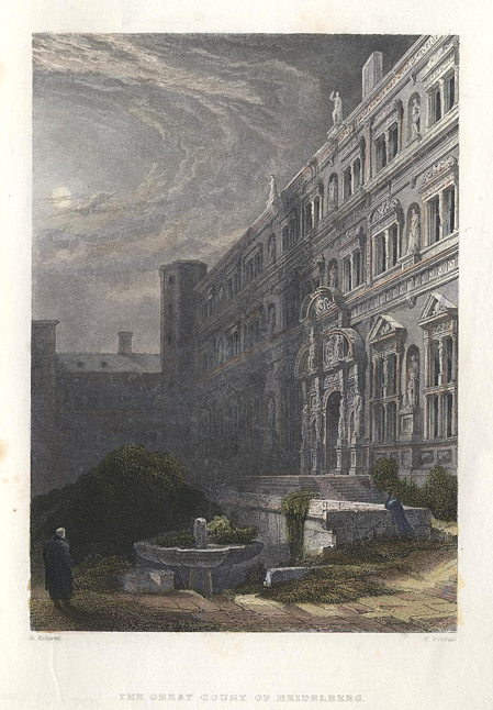 Germany, Heidelberg Great Court, 1834