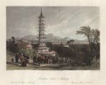 China, Nanking, Porcelain Tower, 1858