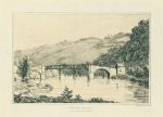 Herefordshire, Whitney Bridge, drawn & etched by I.G.Wood, 1815