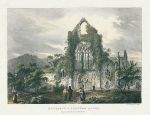 Monmouthshire, Tintern Abbey, stone lithograph, c1840