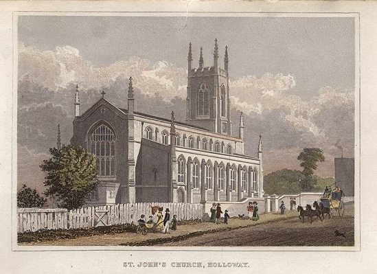 London, Holloway, St.John's Church, 1831