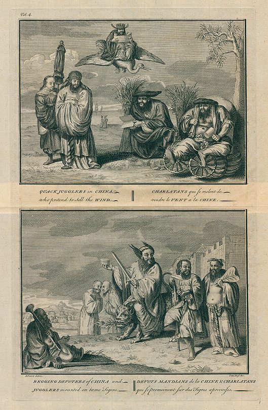 China, Quack Jugglers & Begging Devotees and Jugglers, 1730