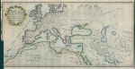 Roman Empire map, published 1745