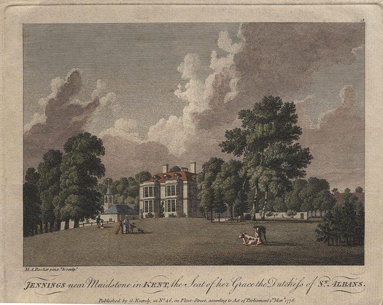 Kent, Jennings house, near Maidstone, 1776