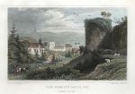 Monmouthshire, Usk, View from the Castle, 1830