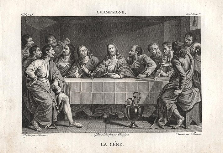 Last Supper, after Champaigne, 1814