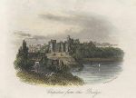 Monmouthshire, Chepstow from the Bridge, 1845