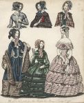 Fashion, Morning & Evening dresses, 1845