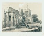 Herefordshire, Madley Church, stone lithograph, 1840