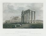 Greece, Athens, Temple of Jupiter Olympus, 1841