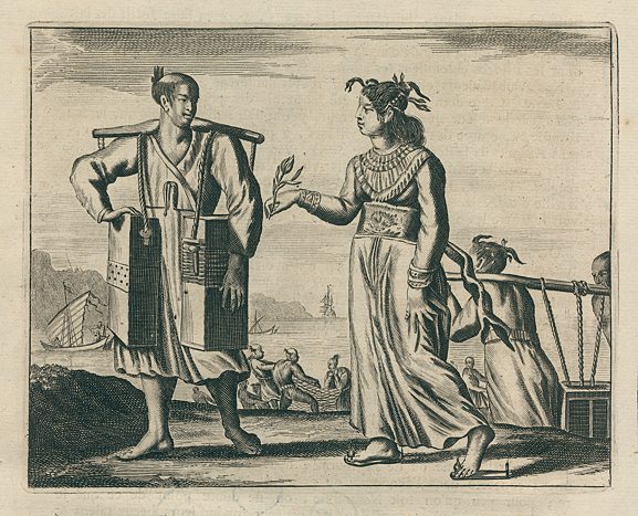 Japan, Japanese Fishermen, 1680