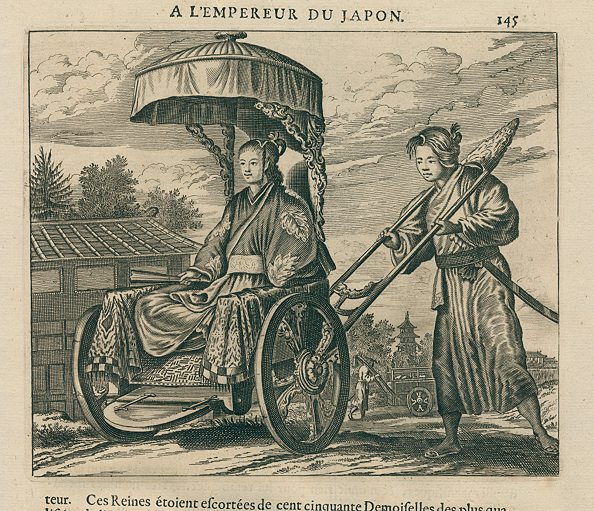 Japan, Maid of the Empress in her Carriage, 1680