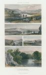 Holy land, River Jordan, five views, about 1855