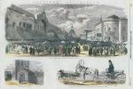 Russia, Moscow, Secondhand Market and two other views, 1856