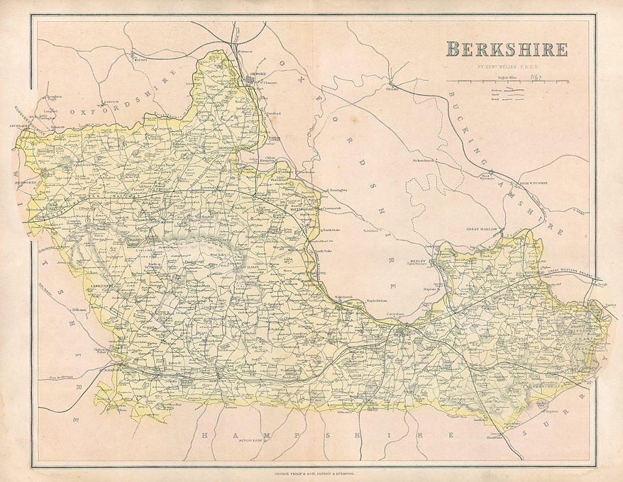 Berkshire map, c1867