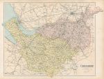 Cheshire map, c1867