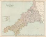 Cornwall map, c1867