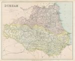 Durham county map, c1867