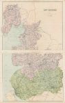 Lancashire map (on two sheets), c1867