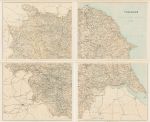 Yorkshire map, on four sheets, c1867