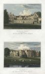 Northamptonshire, Rushton Hall (2 views), 1829