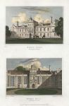 Northamptonshire, Kirby Hall (2 views), 1829