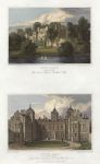 Warwickshire, Guy's Cliff & Aston Hall, (2 views), 1829