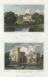 Warwickshire, Wellcombe & Maxstoke Castle, (2 views), 1829