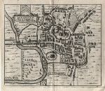 Gloucester plan, Van Der Aa, after John Speed, 1720