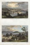 Cornwall, Falmouth, 2 views, 1832