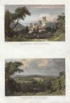 Devon, Berrynarbor & Warrington Park, 2 views, 1832