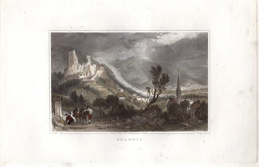 Italy, Tyrol, Brandis, 1840