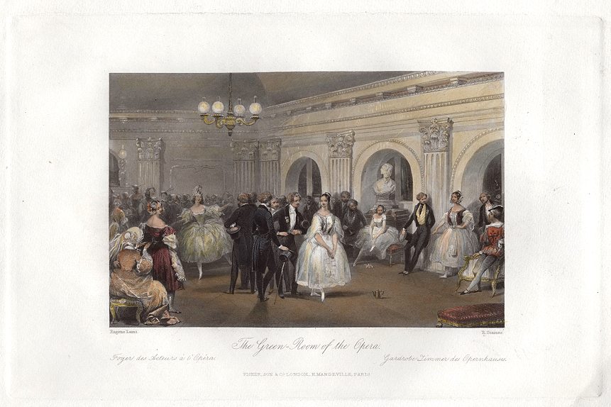 Paris, the Green-Room of the Opera, 1840