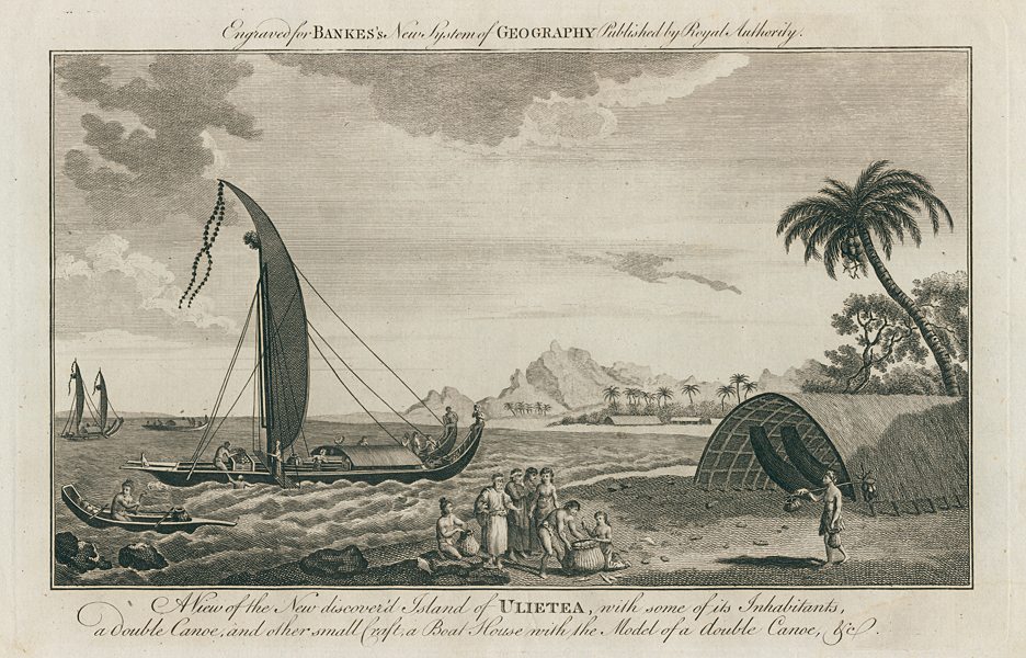 Pacific, Society Islands, Ulieta view, 1788