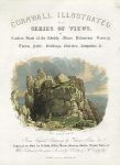 Cornwall, The Logan Rock, 1832