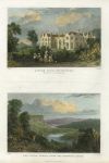 Devon, Lifton Park & River Tamar, 2 views, 1832