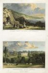 Cornwall, Whitsand Bay & Trewarthenick House, 2 views, 1832