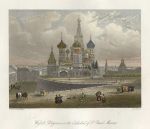 Russia, Moscow, Cathedral of St.Basil, 1845