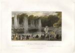 France, Paris, Grand Waterworks at Versailles, 1840