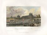 France, Paris, Tournay on the Seine in the July Fetes, 1840