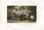 France, Paris, Arrival at the Chateau, 1840