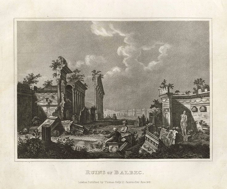 Lebanon, Ruins of Baalbec, 1817