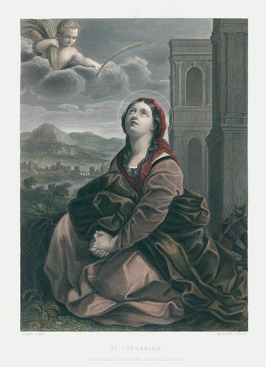St.Catherine, after Guido Reni, 1856