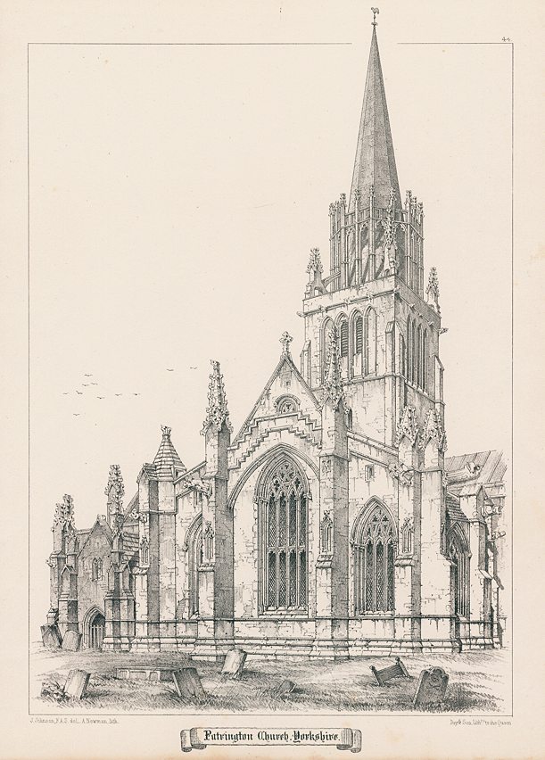Yorkshire, St Patrick's Church, Patrington, 1858