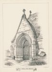 Yorkshire, Porch of Skelton Church, 1858