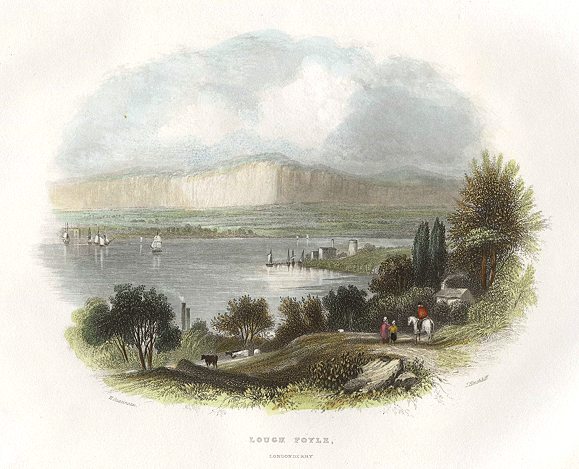 Ireland, Londonderry, Lough Foyle, 1841
